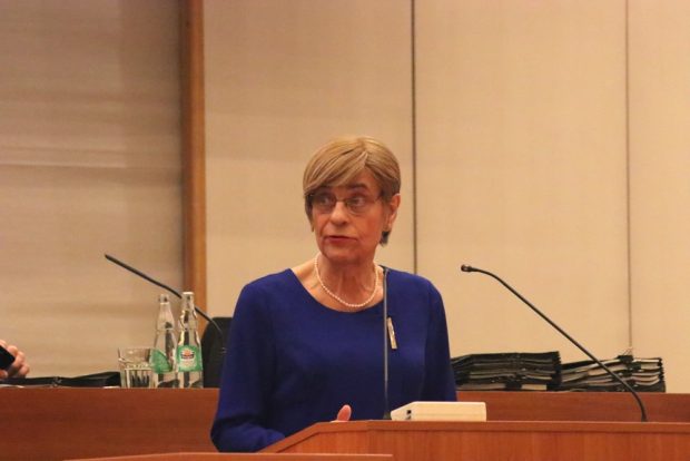Naomi-Pia Witte (FDP und Freibeuterin) im Stadtrat Leipzig. Foto: L.IZ.de