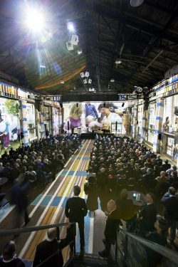 Das Kunstkraftwerk Leipzig: Der Ausstellungsort im Leipziger Westen verbindet die kraftvolle Architektur eines Werks aus dem Industriezeitalter mit der modernen Ausstrahlung urbaner Kulturprojekte - ein idealer Rahmen für den UKL-Neujahrsempfang. Foto: Stefan Straube / UKL