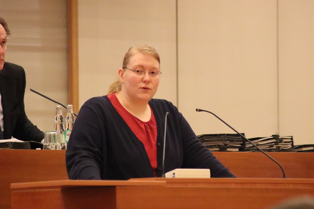 Nicole Wohlfahrt (SPD) im Stadtrat Leipzig. Foto: L-IZ.de