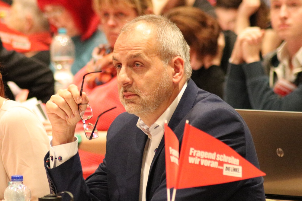 Rico Gebhardt, Fraktionsvorsitzender der Linkspartei im Landtag Sachsen. Foto: Michael Freitag