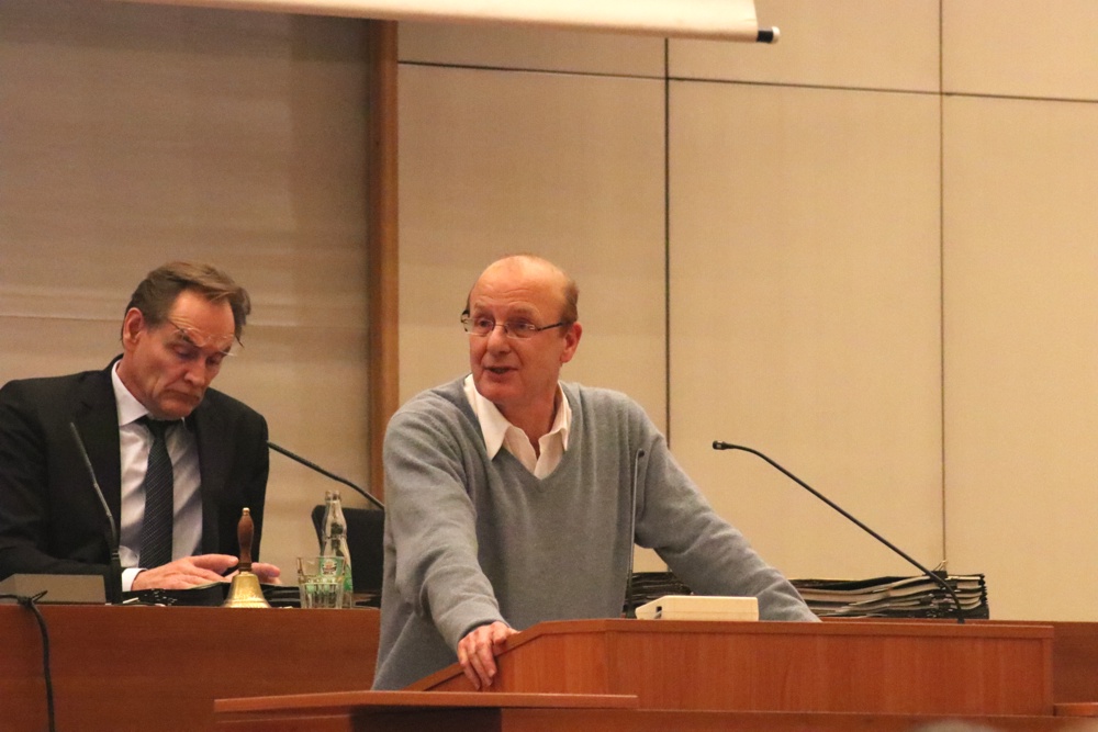 Steffen Wehmann (Linke) im Stadtrat Leipzig. Foto: L-IZ.de