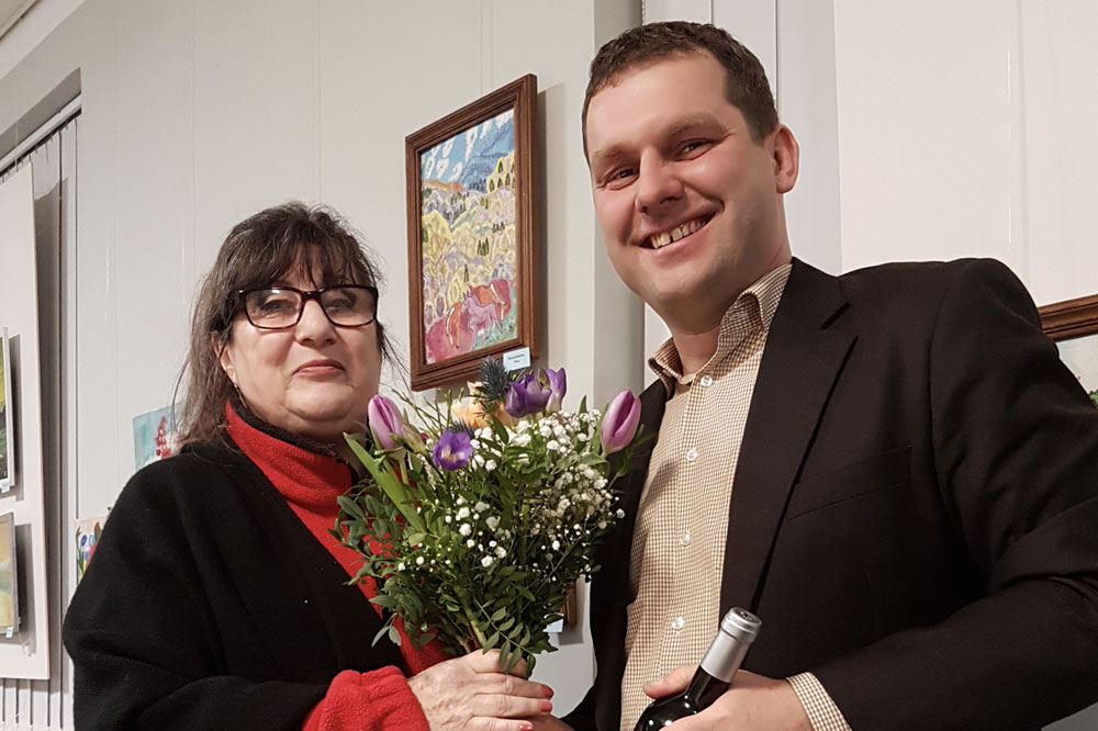 Eta Zachäus und Christopher Zenker. Foto: Städtepartnerschaftsverein Leipzig-Herzliya