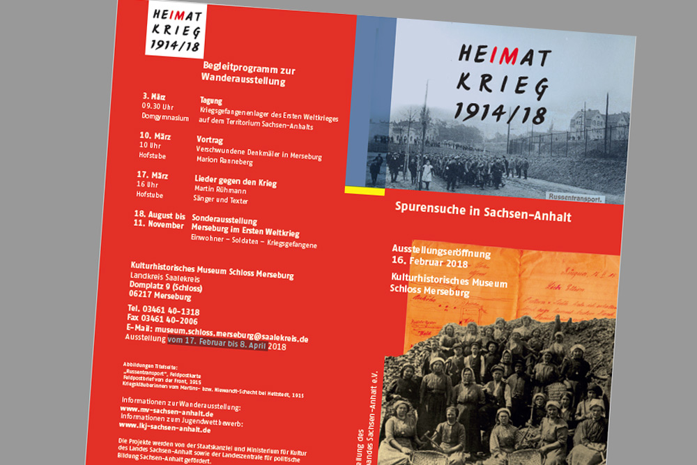 Einladungsflyer. Grafik: Kulturhistorisches Museum Schloss Merseburg