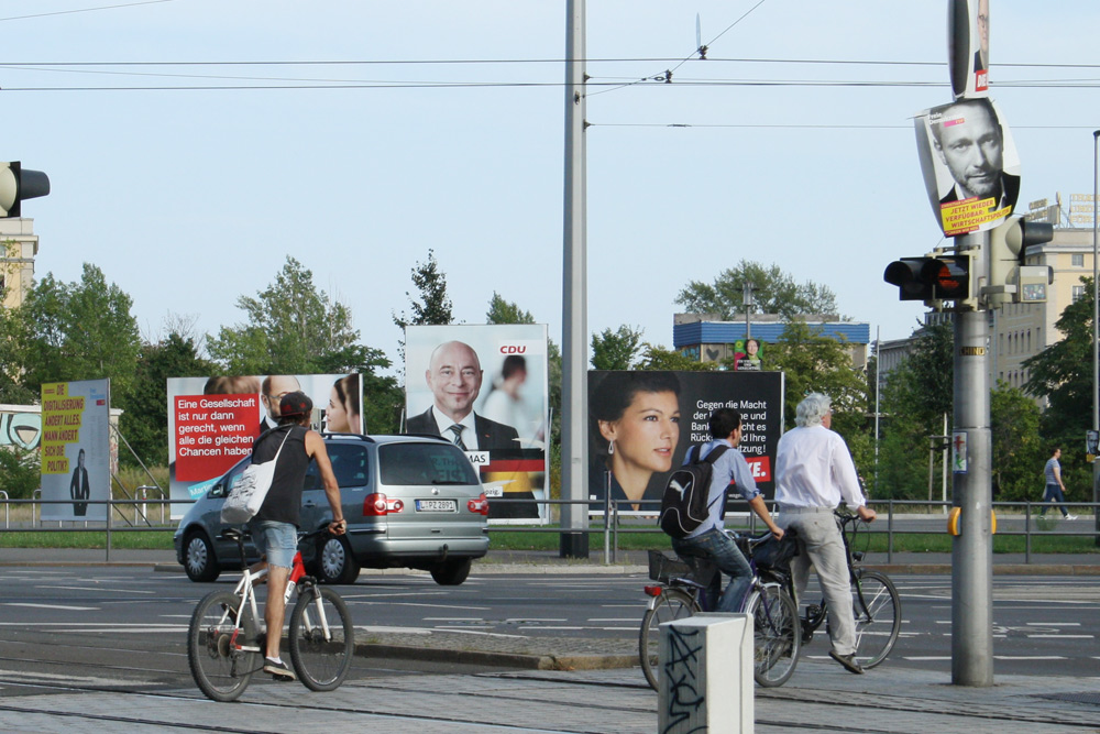 Schöne Wahlplakate. Foto: Ralf Julke