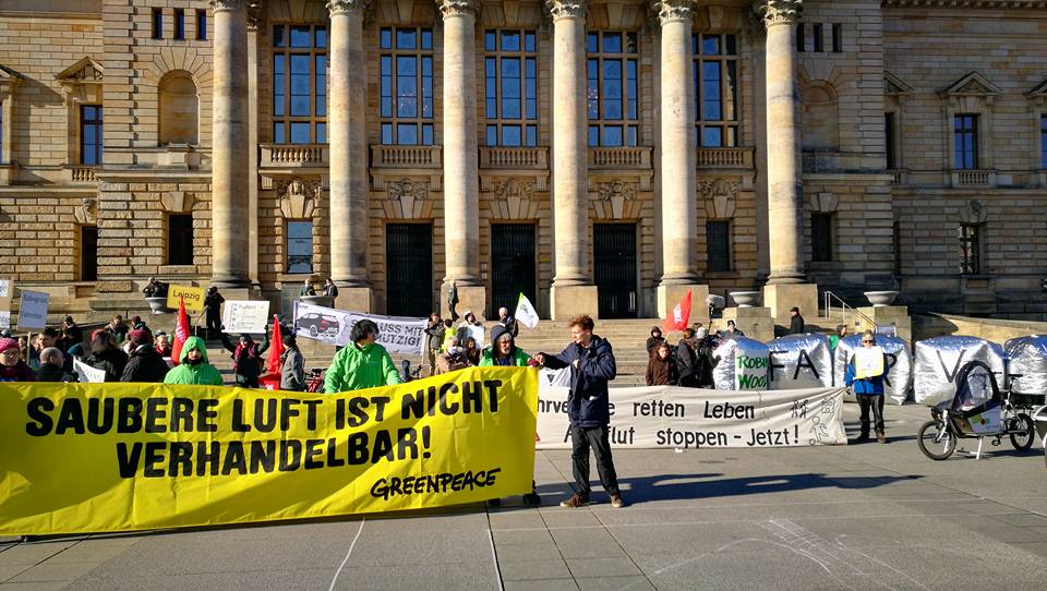 Demo am 22.02.2018 vor dem Bundesverwaltungsgericht. Foto: Andreas Bernatschek