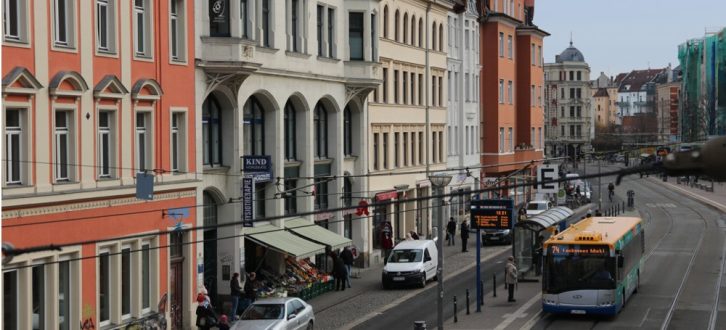 Die Nordseite des Lindenauer Marktes soll fußgängerfreundlich werden. Foto: L-IZ.de