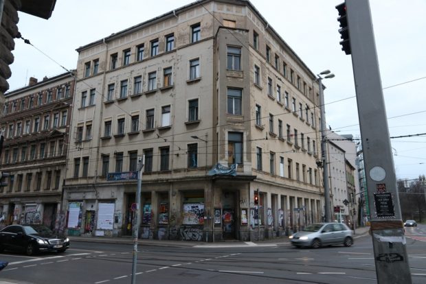 Der Eingang zur Wurzner Straße von der Breiten / Dresdner Straße aus. Foto: Michael Freitag