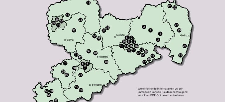 Treffobjekte der Rechtsextremen in Sachsen. Karte: Grüne Fraktion Sachsen
