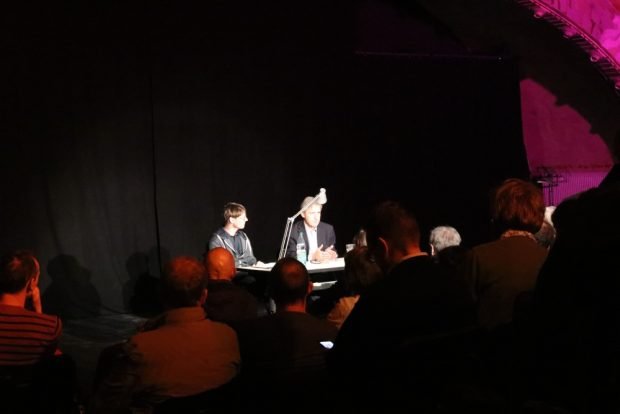 Die Lesung von Frank Richter am 15. M&auml;rz 2018 im Ostpassage Theater Leipzig. Foto: Michael Freitag