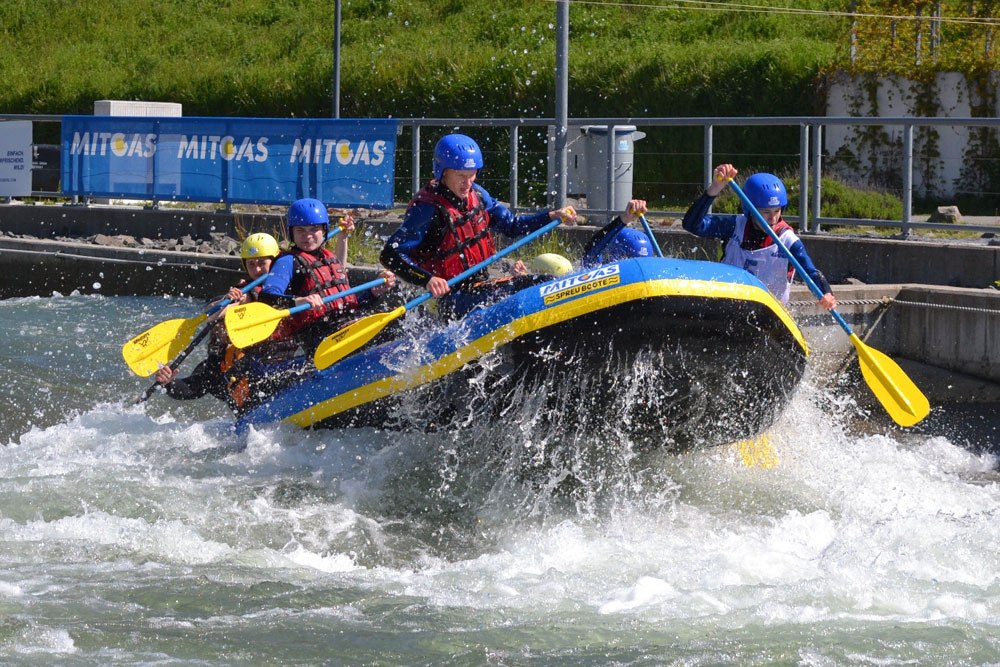 MITGAS Schüler-Rafting 2017. Foto: Kanupark Markkleeberg