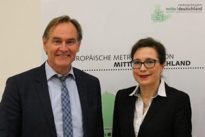 Burkhard Jung und Antje Strom. Foto: Metropolregion Mitteldeutschland