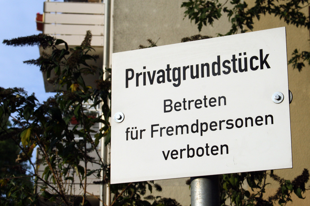 Privatgrundstück. Foto: Ralf Julke