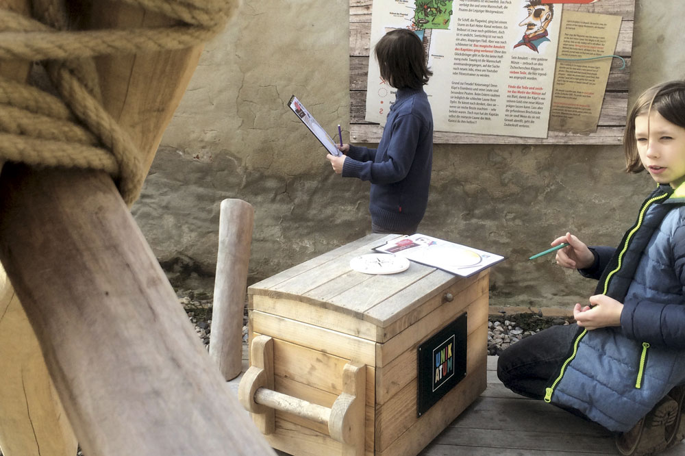 Hofschatzsuche im Unikatum Kindermuseum. Foto: Unikatum