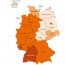 Verdienstunterschiede zwischen Männern und Frauen nach Bundesländern. Karte: "Atlas zur Gleichstellung von Frauen und Männern in Deutschland" des BMFSFJ