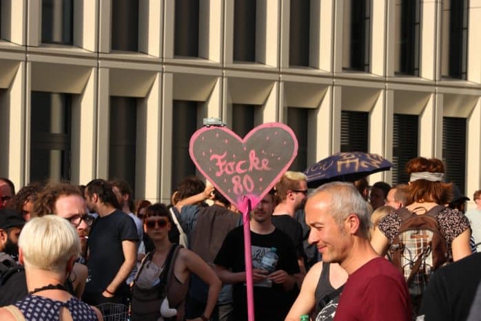 Auch die Focke80 war Thema auf der Demo. Foto: L-IZ.de
