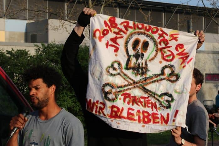 Berichte von den Auseinandersetzungen am Jahrtausendfeld mit der Stadtbau AG. Foto: L-IZ.de