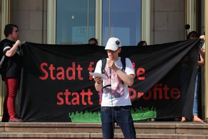 Besuch von Recht auf Stadt aus Halle Saale. Foto: L-IZ.de