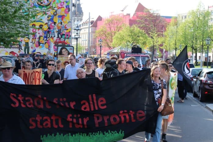 Eine "Stadt für Alle" auf Höhe Hauptbahnhof Leipzig. Foto: L-IZ.de