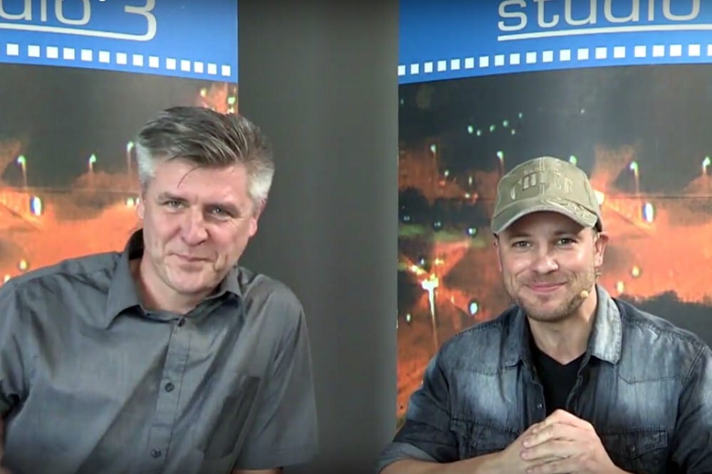 Norman Landgraf und Martin Hoch mal wieder auf einem wilden Ritt durch den lokalen Sport in Leipzig. Foto: Screen Heimspiel TV