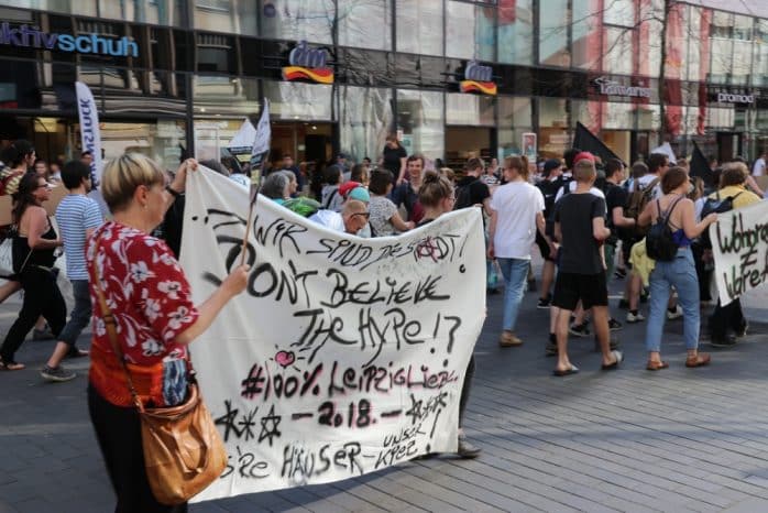 Quer durch die City auf der Grimmaischen Straße. Foto: L-IZ.de