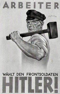 Wählt Hitler – Die Posen waren schon 1932 gesetzt: Nach der letzten Wahl 1933 gab es zu Wahlwerbung keine Veranlassung mehr. Foto: Cigarettenbilder-Dienst Hamburg, gemeinfrei