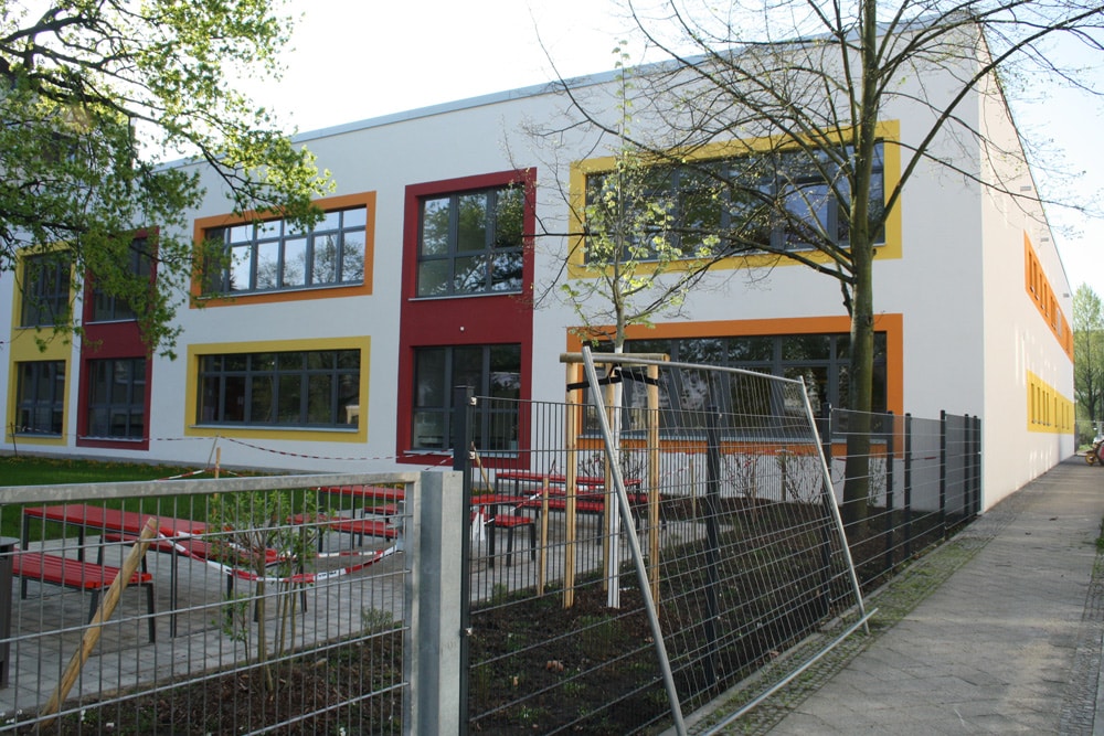 Der Neubau der Fritz-Baumgarten-Schule. Foto: Ralf Julke