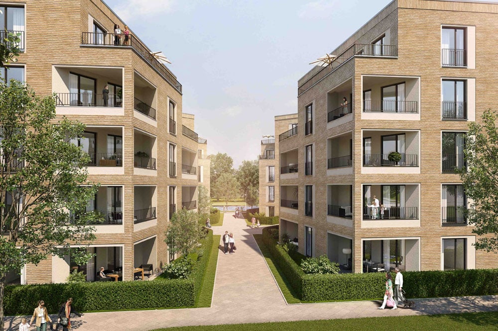 So soll der Lido am Lindenauer Hafen aussehen. Visualisierung: Townscape