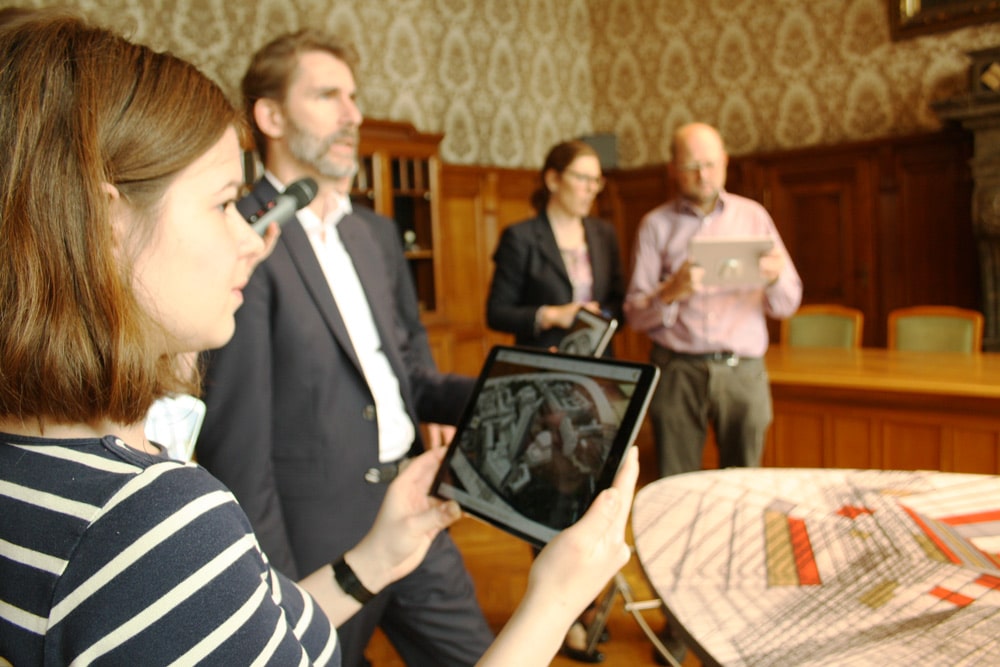 Vorstellung des neuen virtuellen Stadtmodells. Foto: Ralf Julke