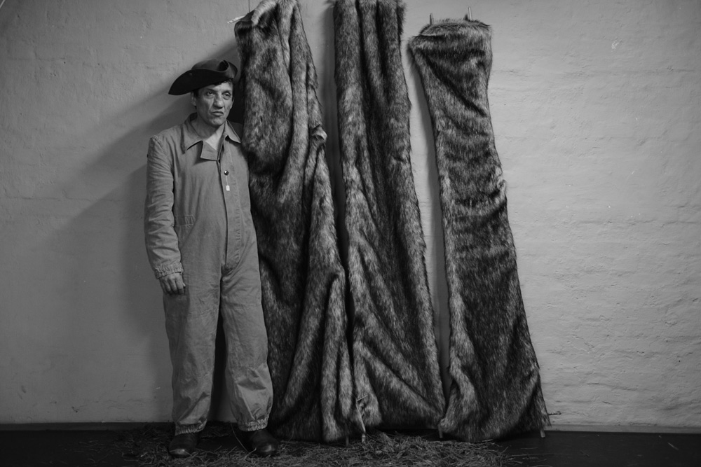 Bildmotiv für das Stück "Georg Büchner Fragmentstück" nachgestellt. Foto: Schaubühne Lindenfels, René Reinhardt