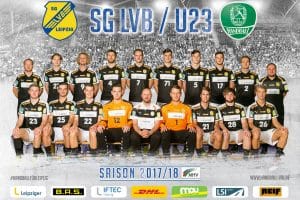 Teamfoto der Aufstiegsmannschaft der SG LVB Leipzig. Foto: SC DHfK