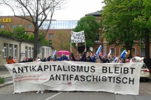 Antifa-Demo am 1. Mai 2018 in Chemnitz. Foto: René Loch