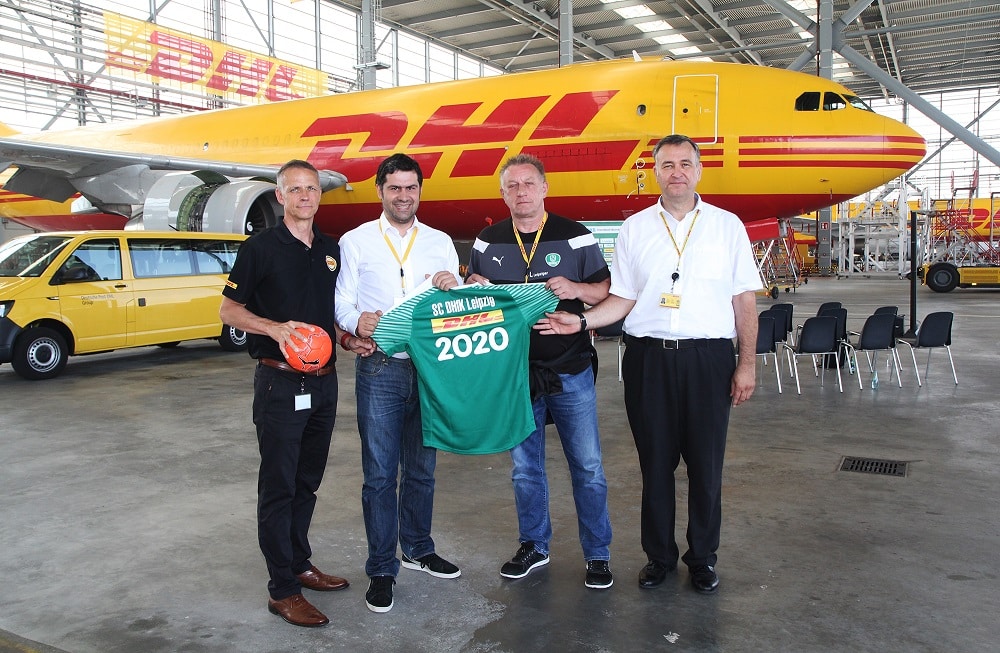 Mal wieder Partner, Handballer und DHL, Foto: Deutsche Post DHL Group