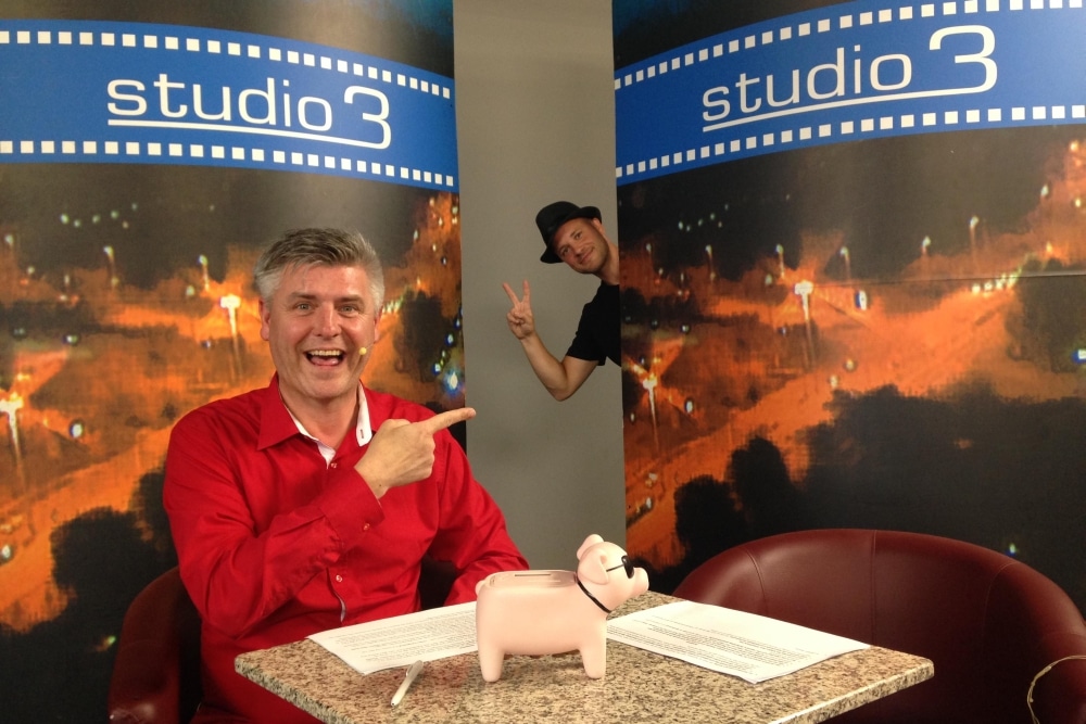 Norman Landgraf (li.) und Martin Hoch blicken auf die vergangene Leipziger Sportwoche zurück. Foto: Heimspiel TV