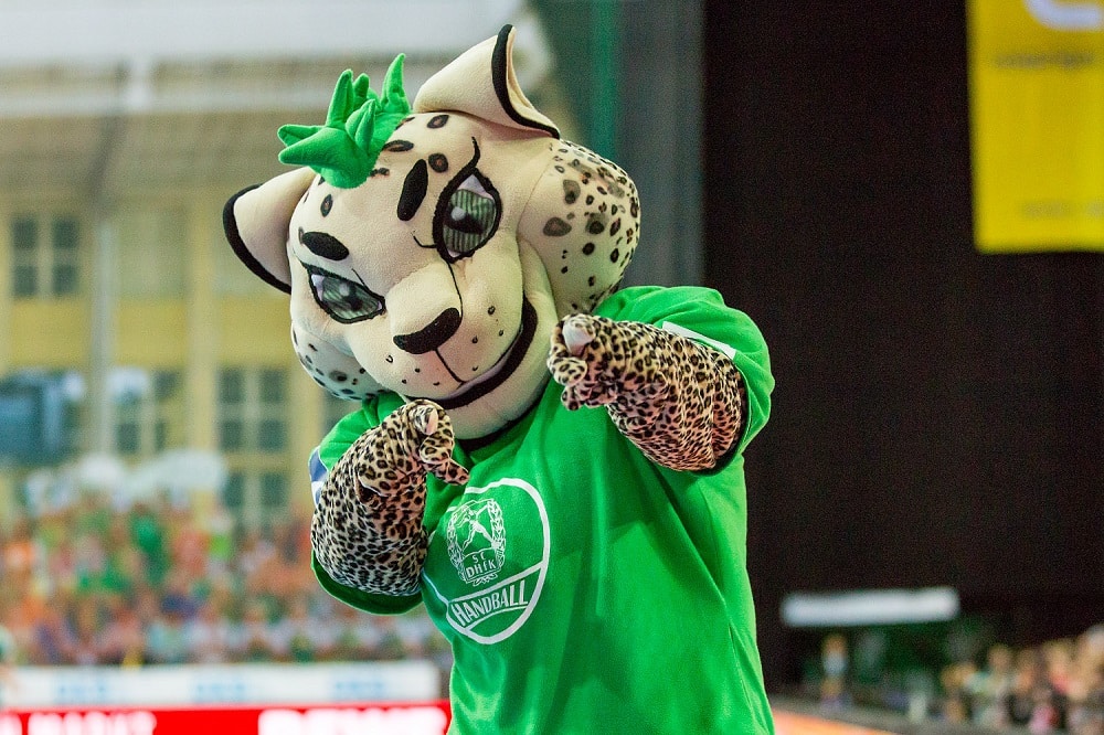Maskottchen BalLeo, Foto: SC DHFK