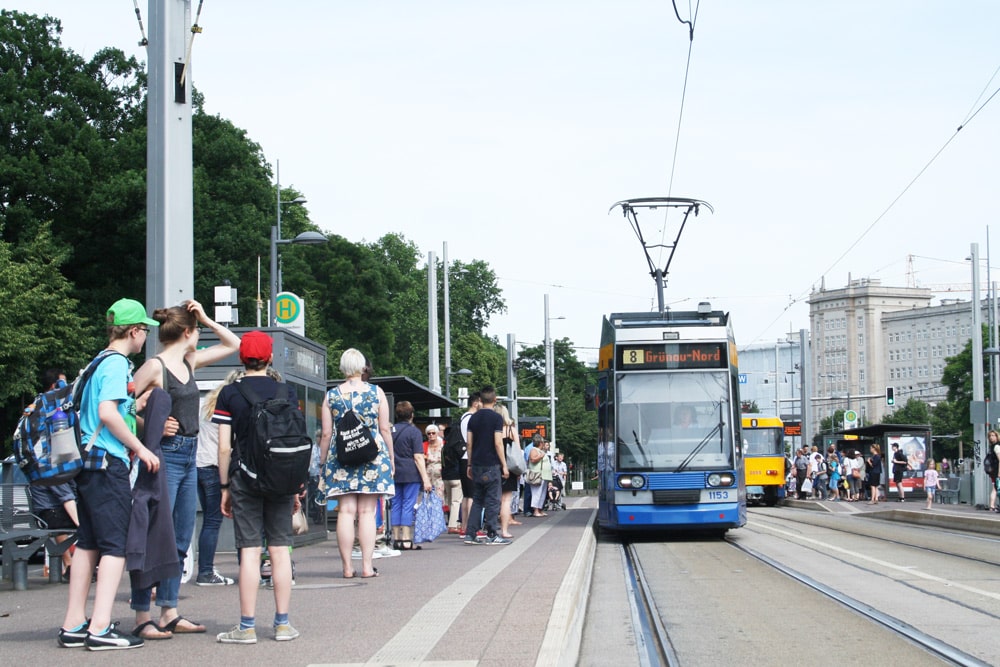LVB-Haltestelle Wilhelm-Leuschner-Platz. Foto: Ralf Julke