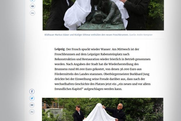 Für LVZ Online war der OBM vor Ort. Screenshot vom 3. Mai, 10 Uhr: L-IZ