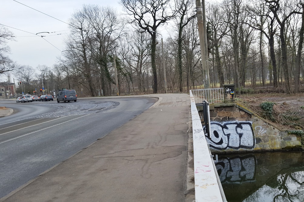 Die Plagwitzer Brücke. Foto: Marko Hofmann