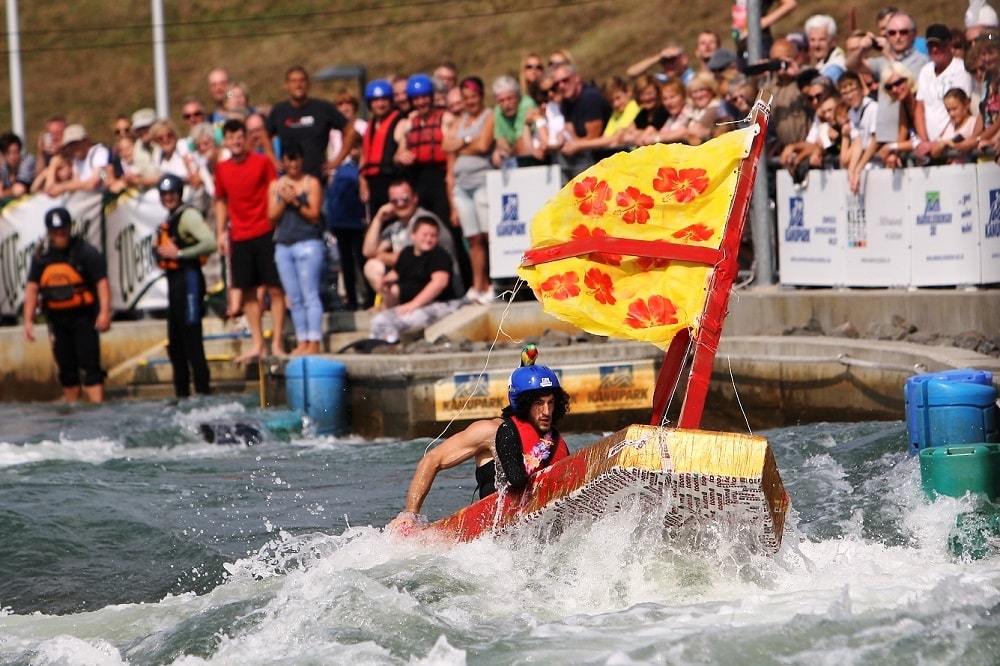 Kanupark_Pappbootrennen, Foto: KPM