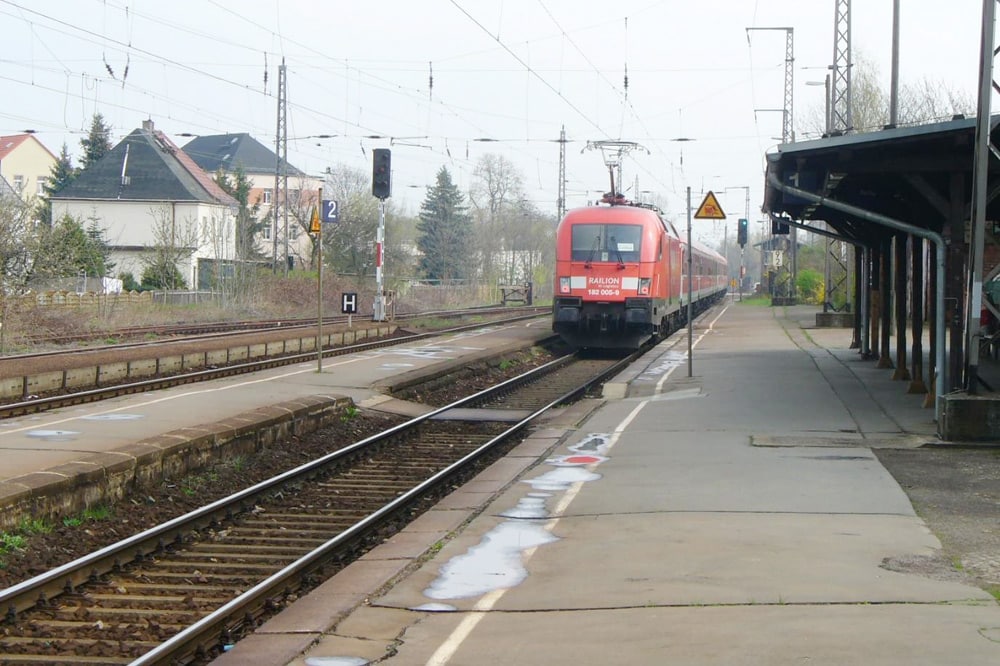 Der alte Zustand des Bahnhofs Taucha. Foto: Deutsche Bahn AG