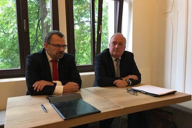 vl: Klaus-Peter Hansen, VG der RD Sachsen der BA und Andreas Werner, Verbandsdirektor KSV, Foto: Agentur für Arbeit