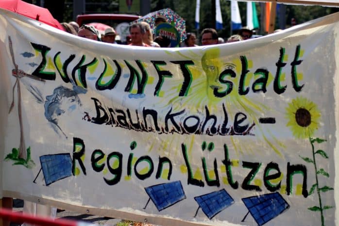 Nicht nur in Pödelwitz, auch in der Region Lützen stellt man sich eine andere Zukunft vor. Foto: Michael Freitag