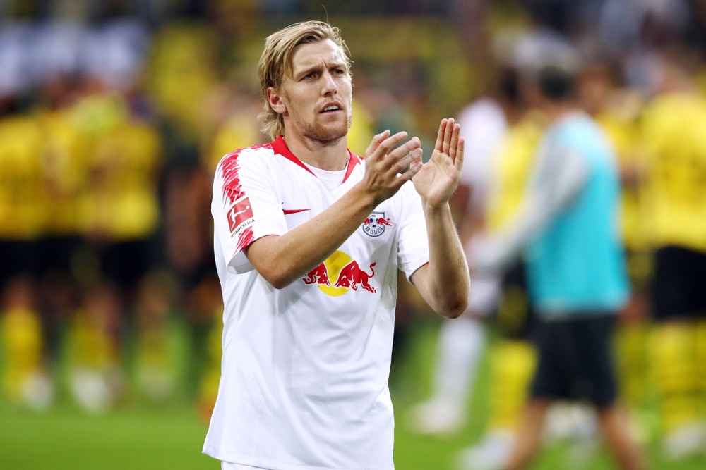 Enttäuschte Gesichter nach der Niederlage in Dortmund. Foto: GEPA Picture