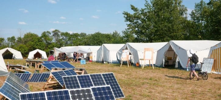 Das Klimacamp 2018 in Pödelwitz. Foto: Luca Kunze