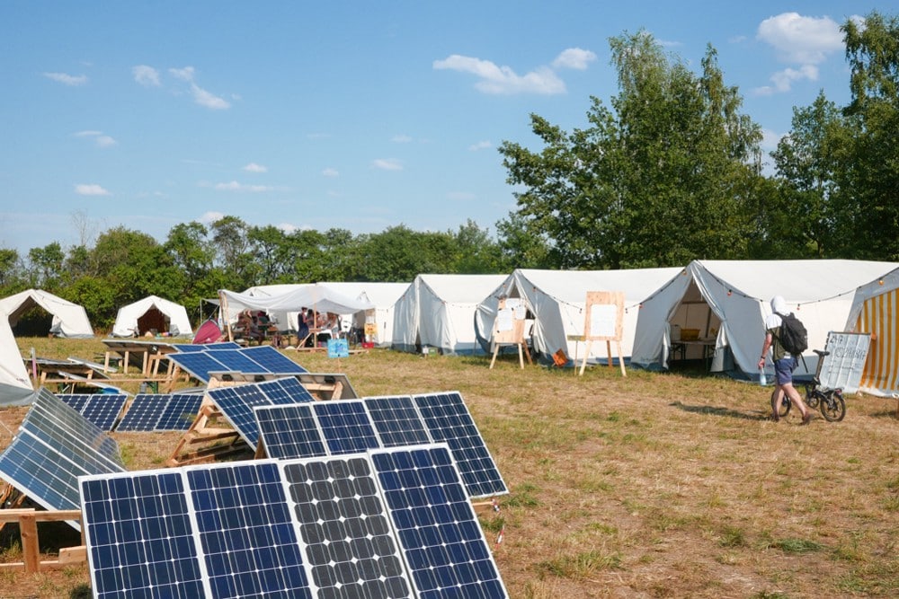 Das Klimacamp 2018 in Pödelwitz. Foto: Luca Kunze