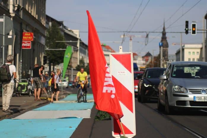 Die Bikelane im Betrieb. Foto: Michael Freitag