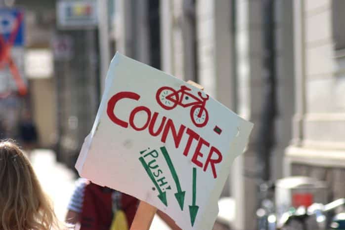 Ein Counter zum Zählen der Radfahrer. Foto: Michael Freitag