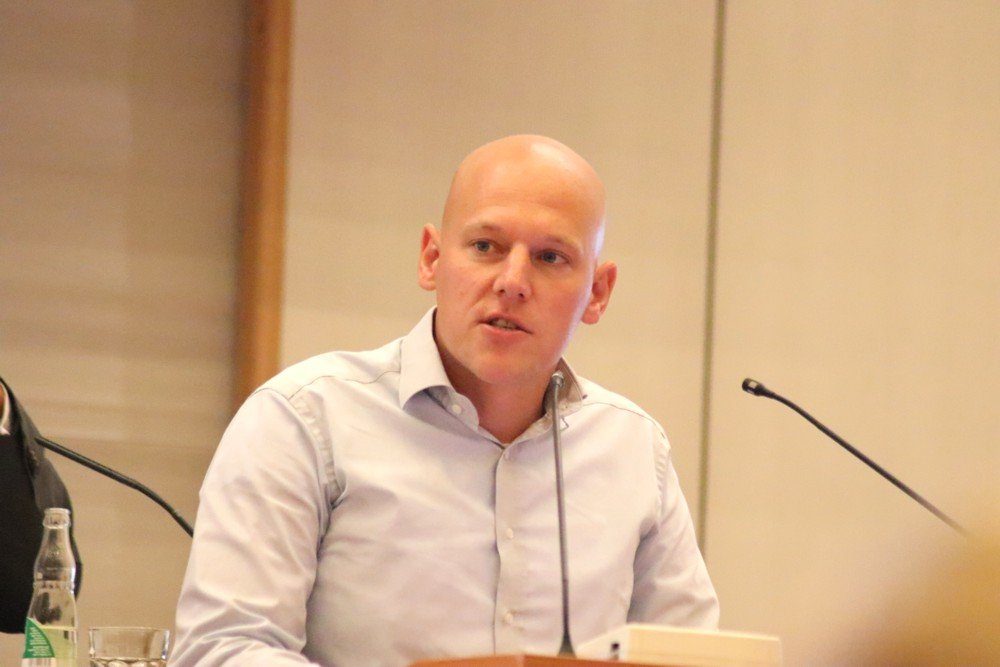 Stadtrat Falk Dossin (CDU) am 22. August 2018 im Stadtrat zu Leipzig. Foto: L-IZ.de