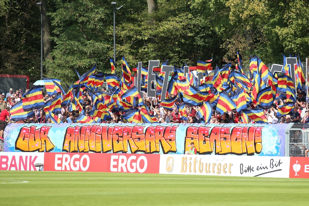 Die RBL-Fans feierten den Auftakt zur zehnten Saison der Vereinsgeschichte. Foto: GEPA Pictures