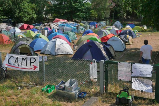 Das Klimacamp 2018. Foto: Luca Kunze