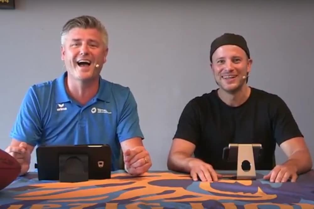 Norman Landgraf (li.) und Martin Hoch sind aus der Sommerpause zurück. Foto: Screenshot Heimspiel TV